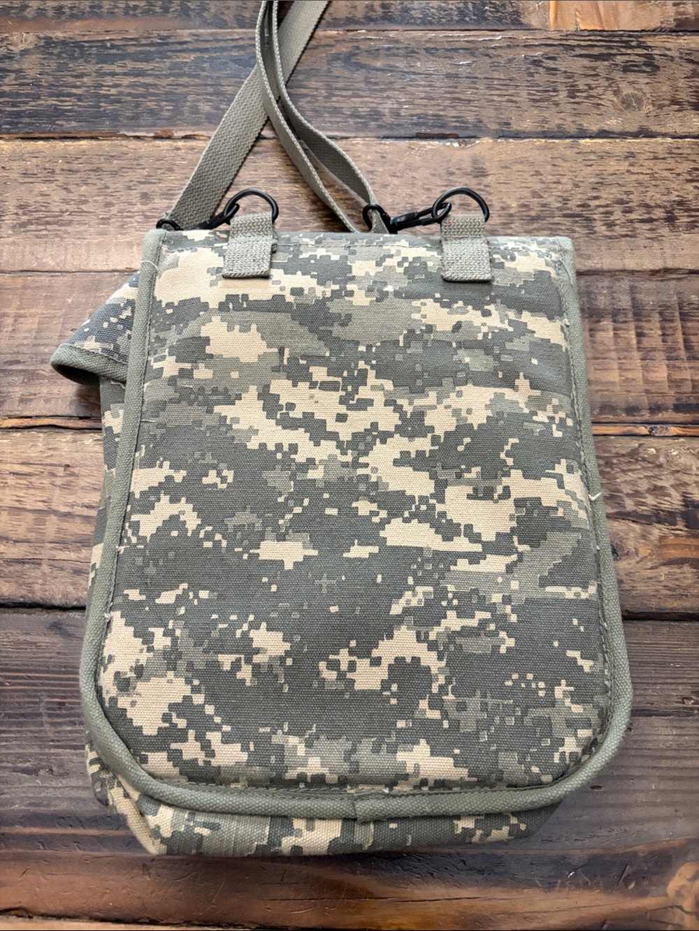 Men's Digital Camo Crossbody Bag - Olive Green - Picture 2 of 4